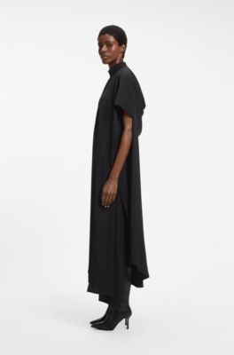 HUGO x entire studios cape dress, Black