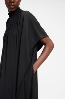 HUGO x entire studios cape dress, Black