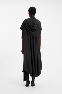 HUGO x entire studios cape dress, Black