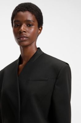 HUGO x entire studios oversized-fit blazer, Black