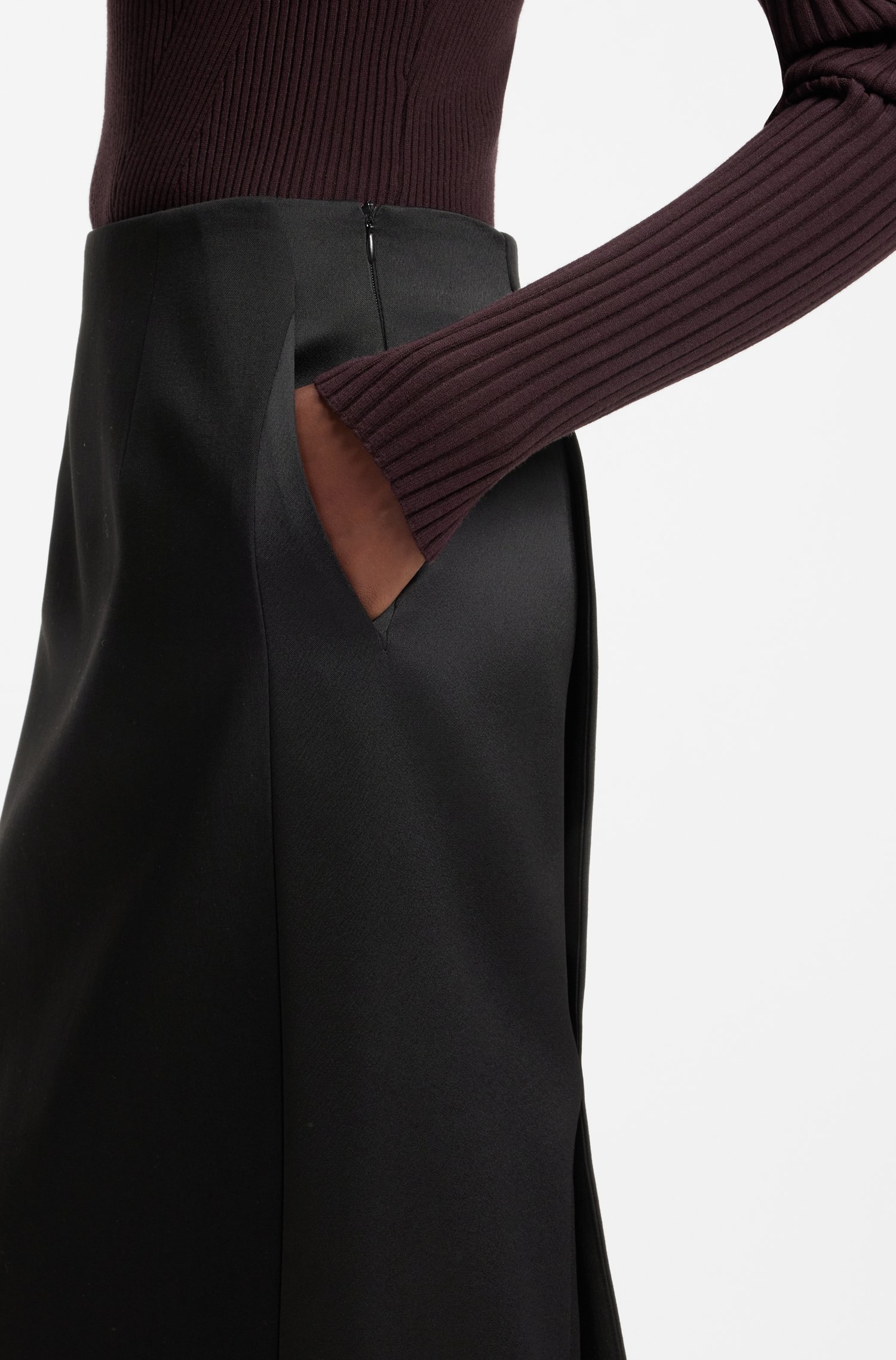 Hugo x entire studios pencil skirt in mixed materials kjolar dam – bild 3