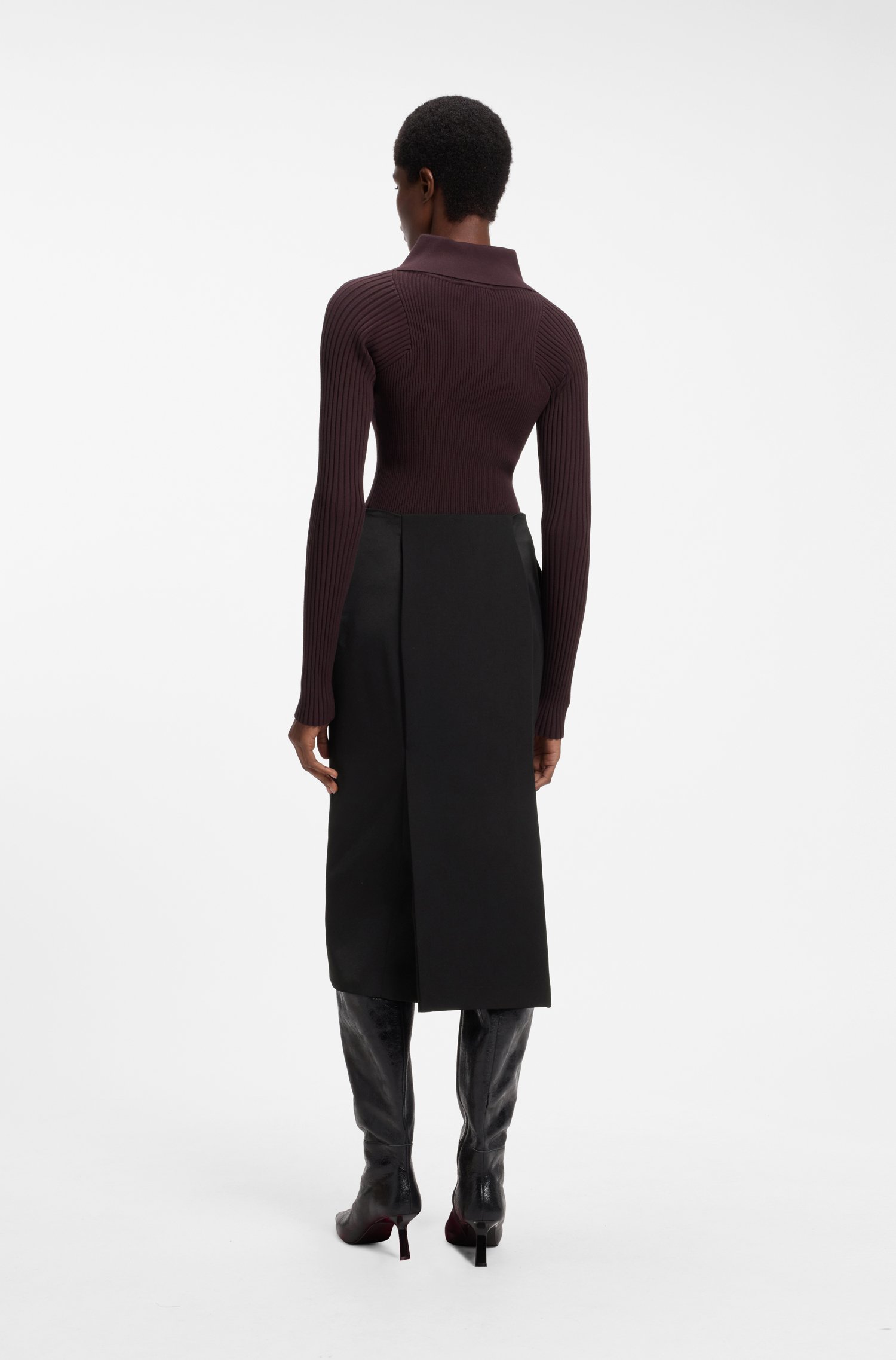 Hugo x entire studios pencil skirt in mixed materials kjolar dam – bild 2