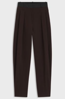 HUGO x entire studios relaxed-fit trousers, Dark Brown