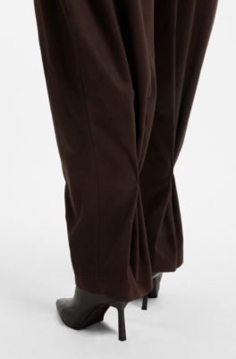 HUGO x entire studios relaxed-fit trousers, Dark Brown