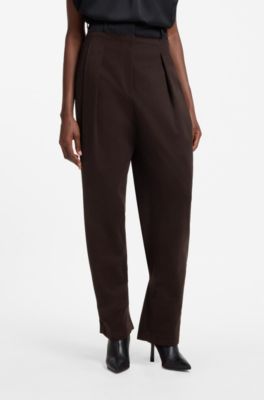 HUGO x entire studios relaxed-fit trousers, Dark Brown