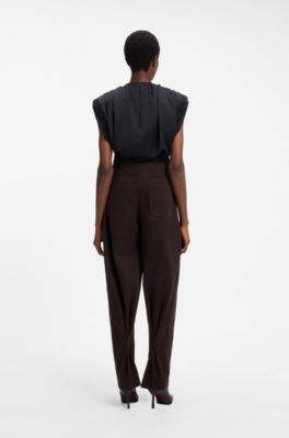 HUGO x entire studios relaxed-fit trousers, Dark Brown