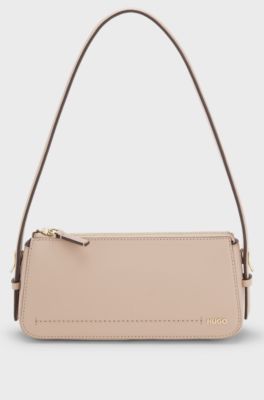 Crossbodytas met logoletters, Lichtroze