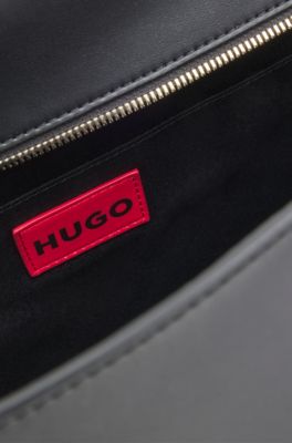 Buideltas met logoletters, Zwart