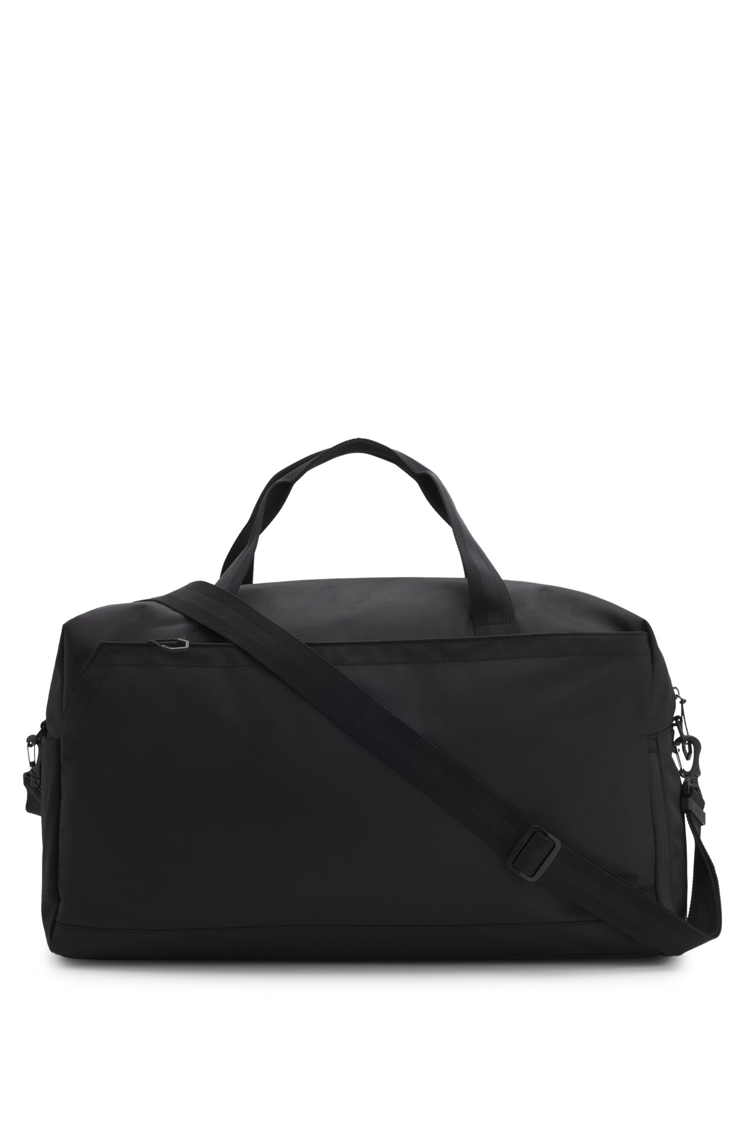 Boss Holdall in structured fabric with logo and signature stripe res- & sportväskor herr – bild 3