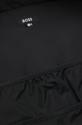 Boss Backpack in structured fabric with logo and signature stripe ryggsäckar & väskor herr – bild 2