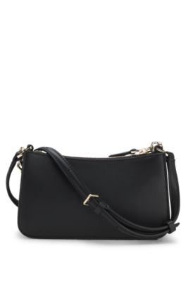 新品【HUGO】ヒューゴ　フェイクレザー　2wayショルダーバッグ ハンドバッグ HUGO BOSS（ヒューゴ・ボス） HUGO BOSS BLACK ショルダーバッグ