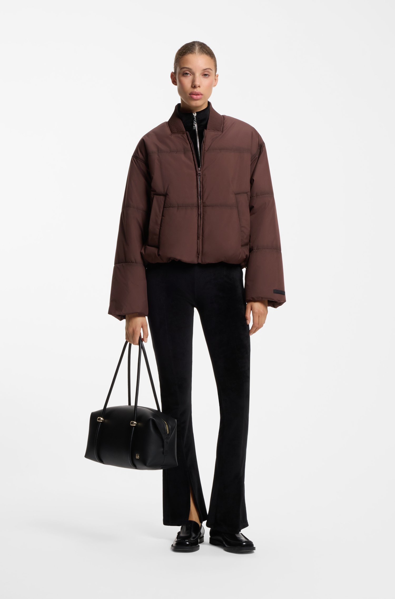 Hugo Oversized-fit padded jacket with seam details jackor dam – bild 2