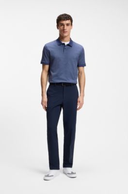 Grained faux-leather trainers with genuine leather trims, Light Grey