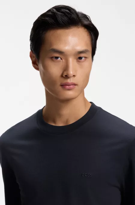 Long-sleeved T-shirt in cotton with logo detail