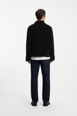 Corduroy zip-front jacket with chest pocket 2
