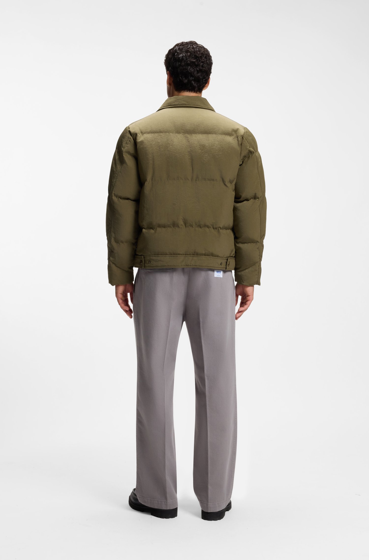 Hugo Puffer jacket in canvas with warm-lined pockets jackor herr – bild 2