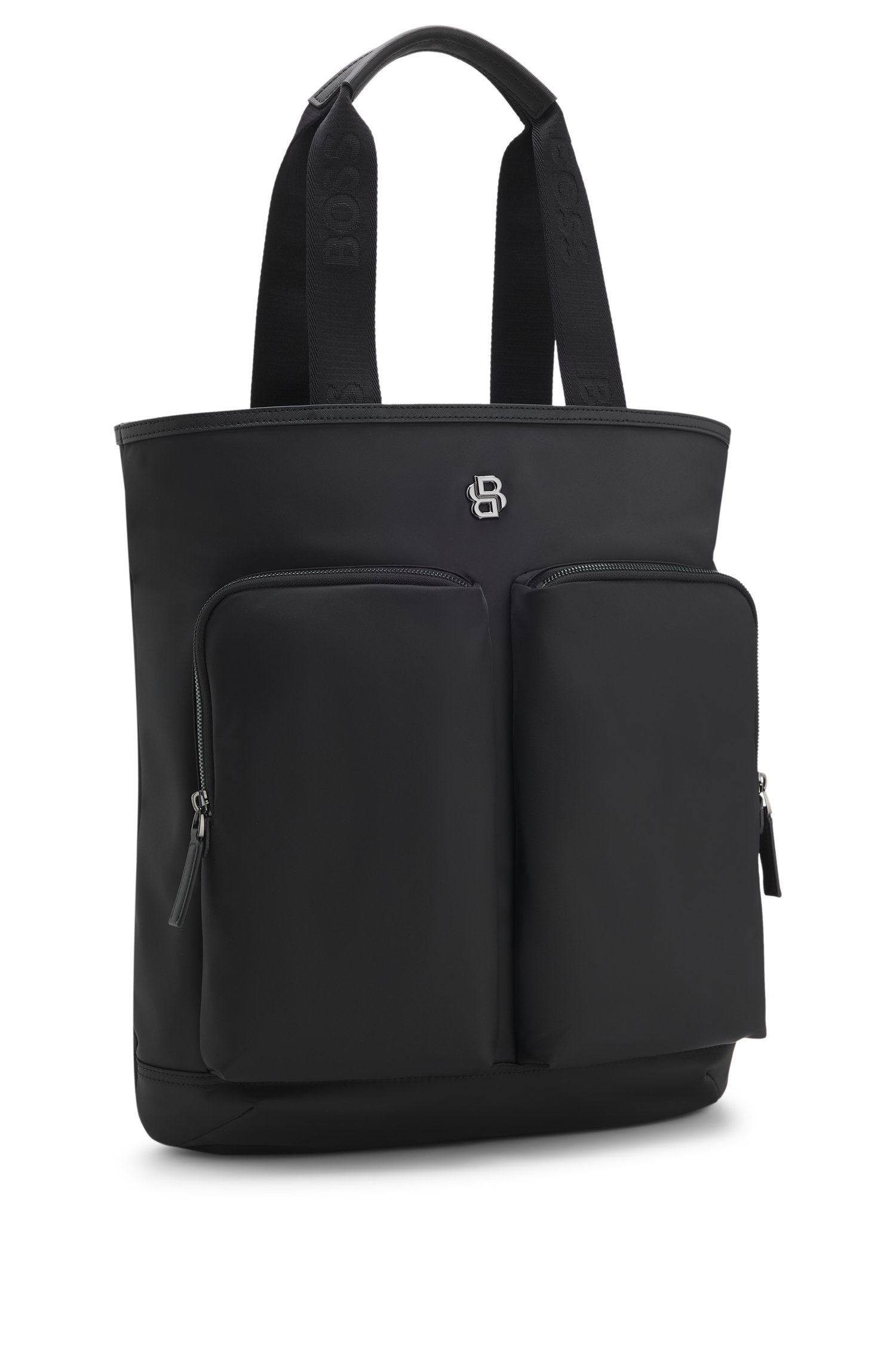 Boss Tote backpack with Double B monogram trim ryggsäckar herr – bild 4