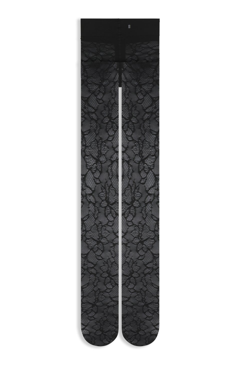 Floral-patterned tights in 30 denier