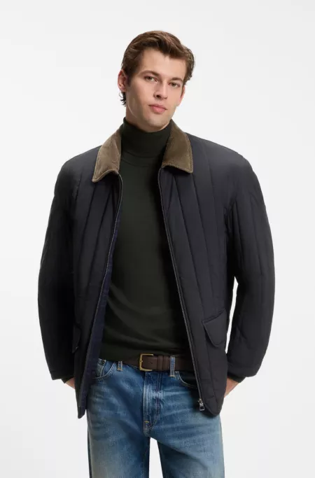 BOSS BY BECKHAM Jacke mit Cordkragen