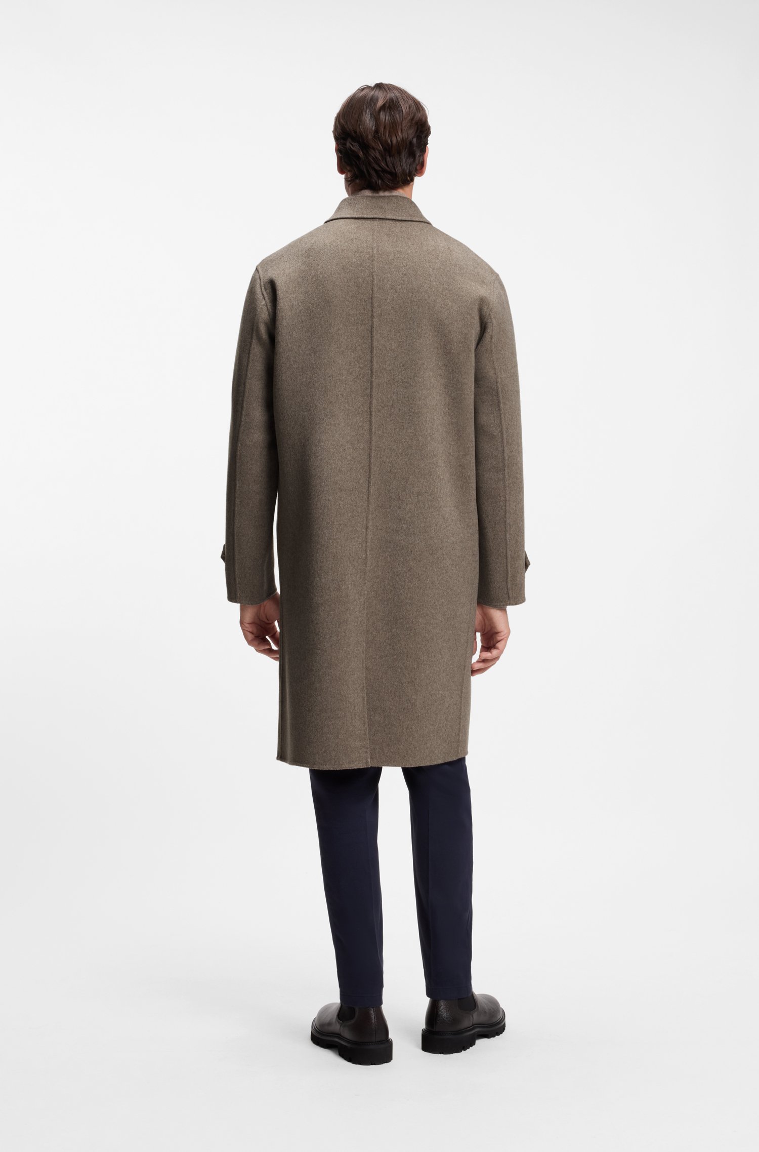 Boss Relaxed-fit coat in a wool blend kappor & rockar herr – bild 3