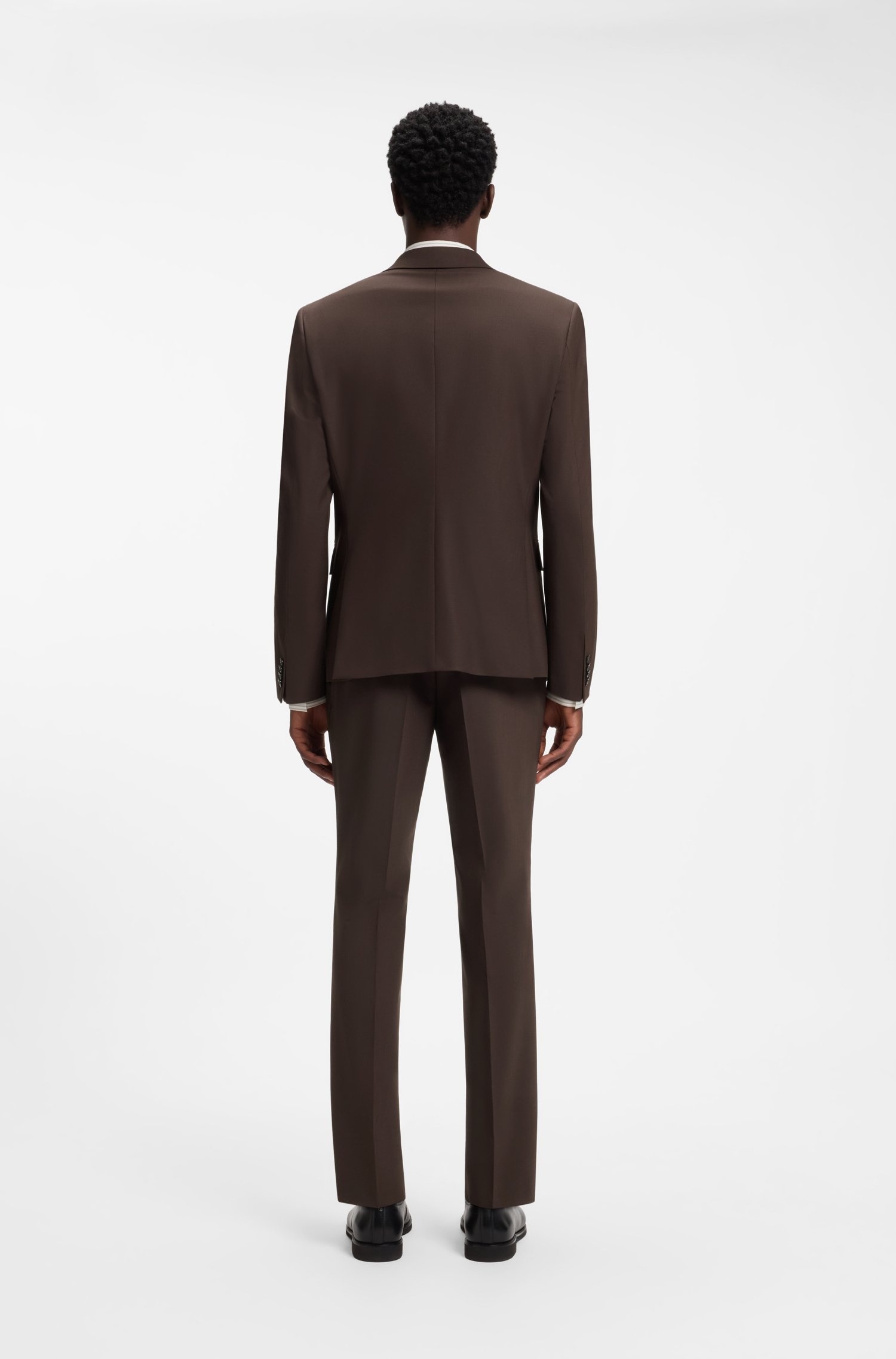 Hugo Two-piece slim-fit suit in a stretch wool blend kostymer herr – bild 3