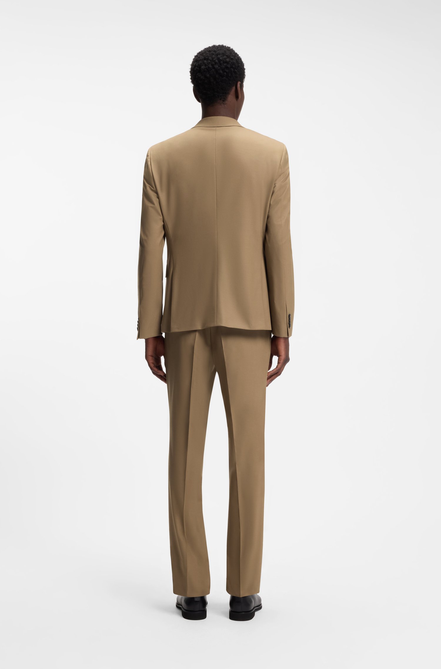 Hugo Two-piece slim-fit suit in a stretch wool blend kostymer herr – bild 3