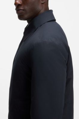 Gore-Tex performance coat with padded design, Dark Blue