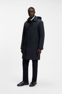 Gore-Tex performance coat with padded design, Dark Blue