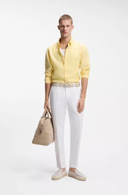 Formal trousers in a cotton blend