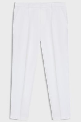 Formal trousers in a cotton blend, White