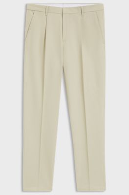 Formal trousers in a cotton blend, White