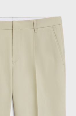 Formal trousers in a cotton blend, White
