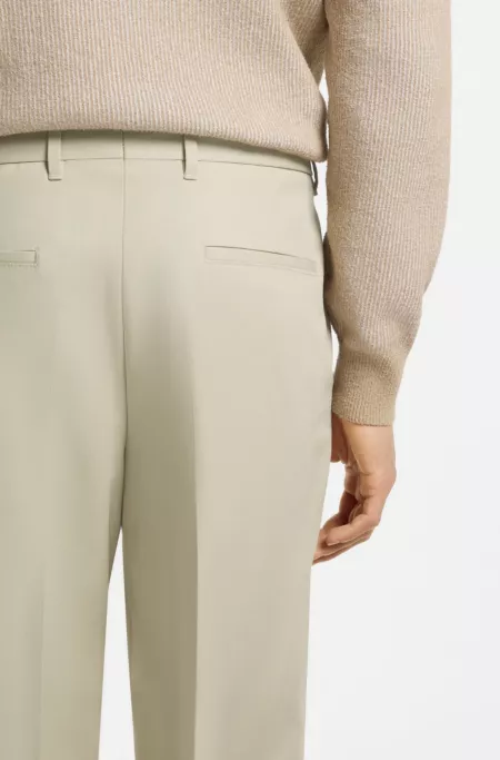 Formal trousers in a cotton blend