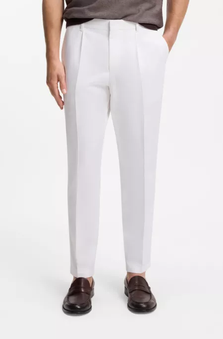 Formal trousers in a cotton blend