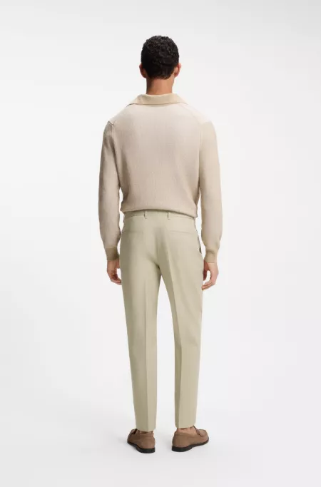Formal trousers in a cotton blend