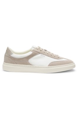 Boss Lace-up trainers with suede trims låga sneakers herr – bild 3