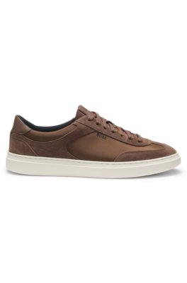 Boss Lace-up trainers with suede trims låga sneakers herr – bild 3