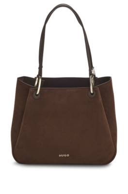 Small tote bag with gold-tone hardware