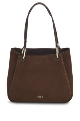 Small tote bag with gold-tone hardware