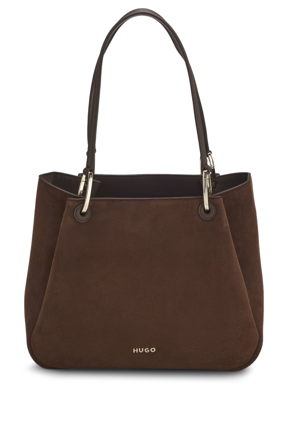 Small tote bag with gold-tone hardware