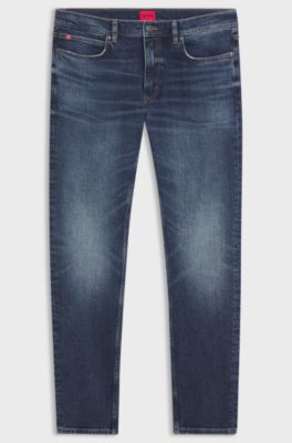 Jean Extra Slim en denim stretch bleu fonc&eacute;, Bleu fonc&eacute;