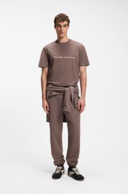 Hugo Relaxed-fit T-shirt with zigzag stitching detail herr – bild 2
