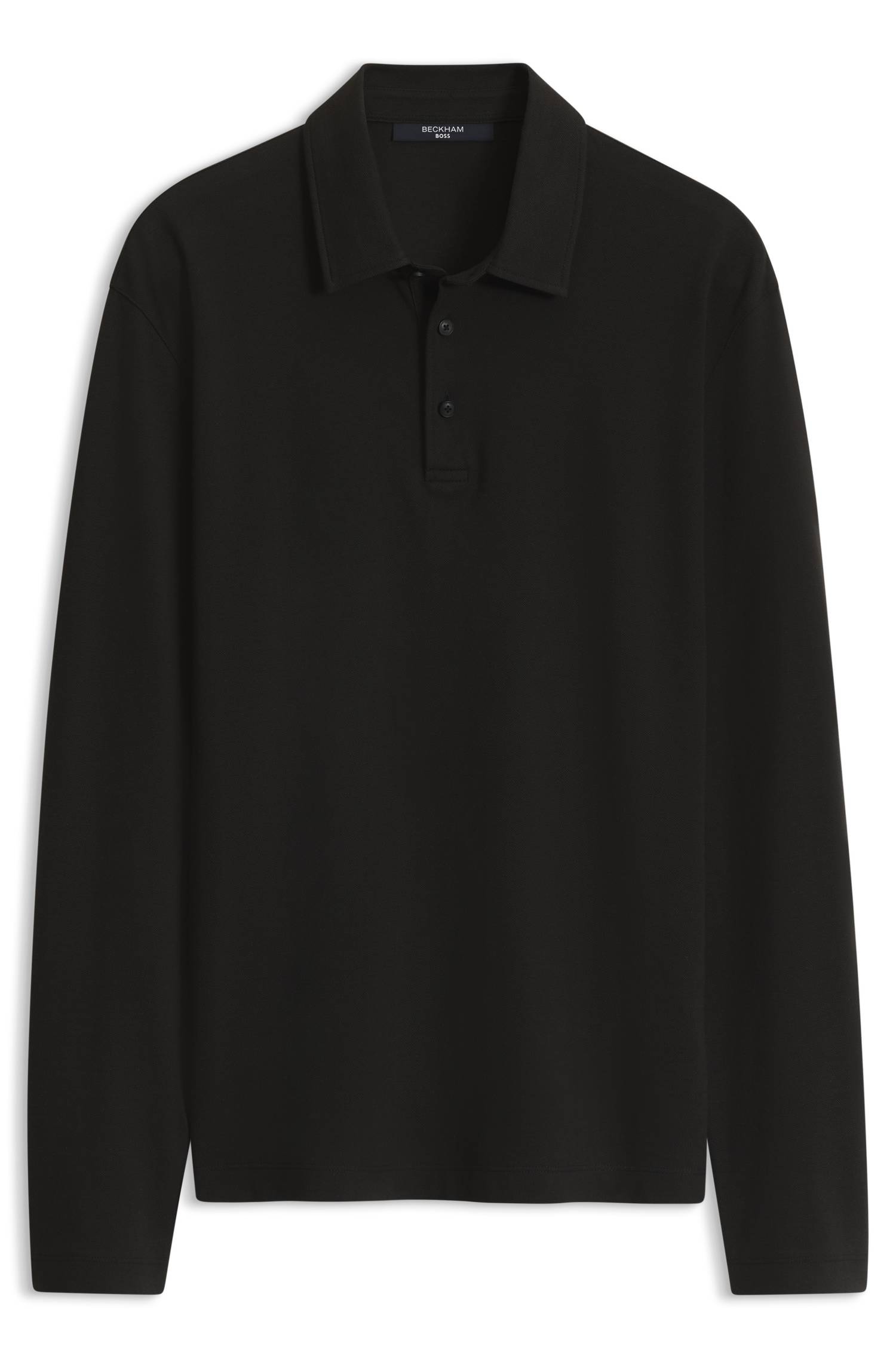 Boss BY BECKHAM polo shirt in cotton and silk pikéer herr – bild 4
