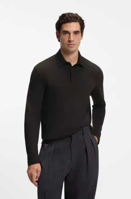 BOSS BY BECKHAM polo en coton et soie