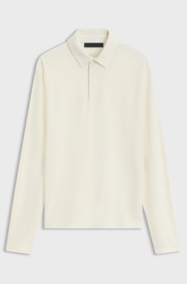 BOSS BY BECKHAM polo shirt in cotton and silk, Natural