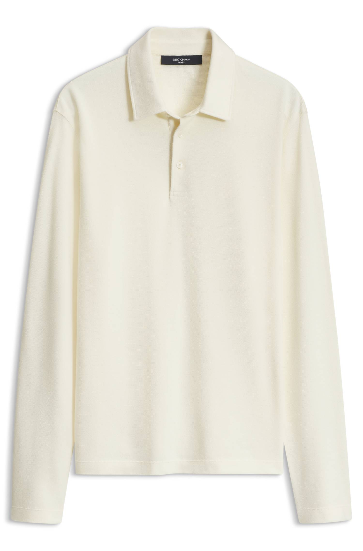 Boss BY BECKHAM polo shirt in cotton and silk pikéer herr – bild 4