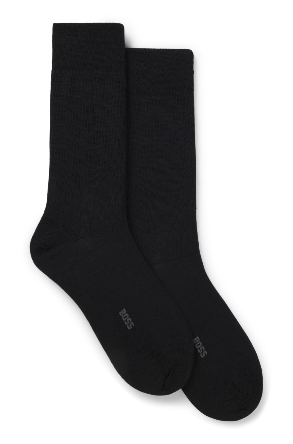 Two-pack of regular-length ribbed socks