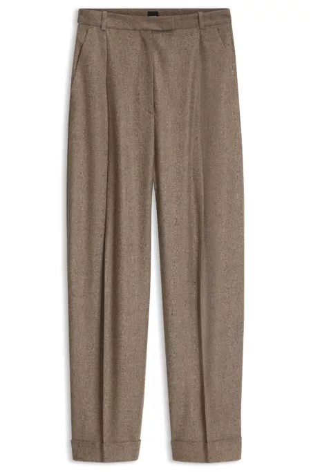 Pantalon Relaxed en tissu stretch texturé