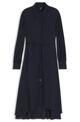 Boss Shirt dress in crepe de chine skjortklänningar dam – bild 4