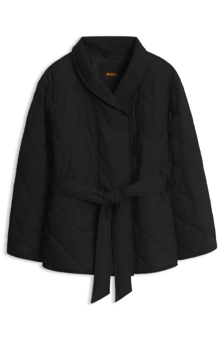 Veste matelassée déperlante à col châle